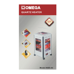 Omega Quartz Heater-Fast Heating Indoor 2000W NSB-A5