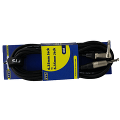 FTS 6m 6.35mm to 6.35mm Guitar Cable FTS-TJ003+TJ054/6M