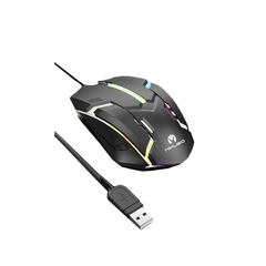 MOS-379U BK Mikuso Wired Mouse 3 Buttons + 1 Wheel Black