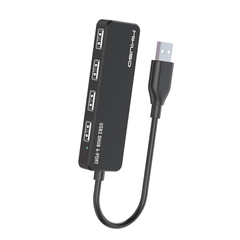 Mikisa USB 2.0 HUB 4-Port - Super Slim Black HUB-011 BK