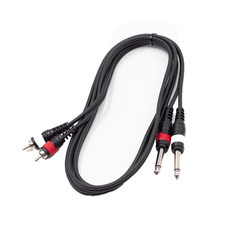 FTS 1.8M 2X6.35mm Mono Jack To 2RCA TLC153