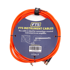 FTS 3m OR Instrument Cable 24K Gold Plug, Orange TJ134A