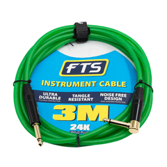 FTS Instrument Cable Alll 24K Gold Plug FTS-TJ134+TJ134A/3M