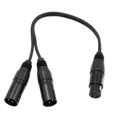 FTS-TX009+2*TX010/0.3M XLR Female To 2x Xlr Male