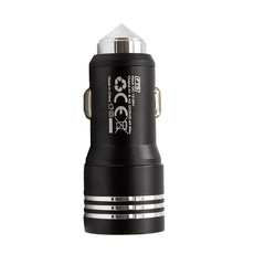 FTS Adapter Dual USB 2.4A Car Charger Black FTS-30C BK