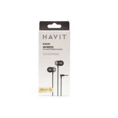 Havit Wired Earphone Black HV-E303P BK