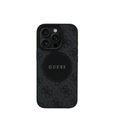 GUESS - Magsafe Grained IPhone 16 Pro Max Black Case