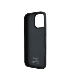 ASTON MARTIN- Aramco Magsafe F1-Genuine Green Leather IPhone 16 Pro Max Case