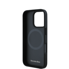 MERCEDES-Magsafe IPhone 16 Pro Black Wood Imitation Case