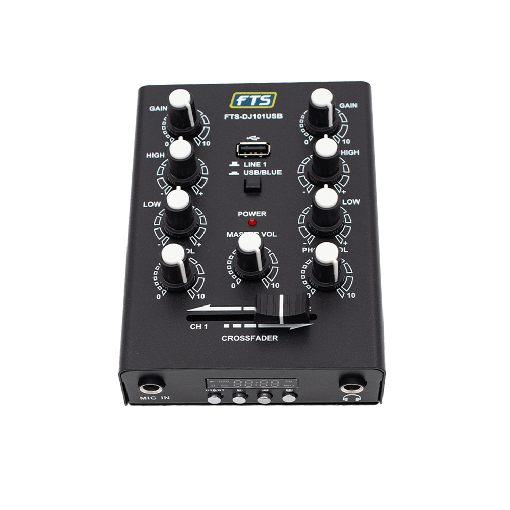 FTS 2-Channel DJ Mixer DJ101USB