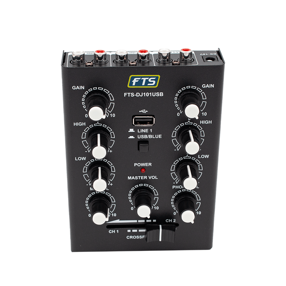 FTS 2-Channel DJ Mixer DJ101USB