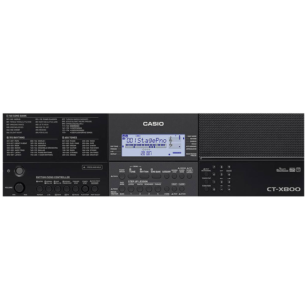 Casio 61 KEY 600 TONE PITCH BEND CT-X800