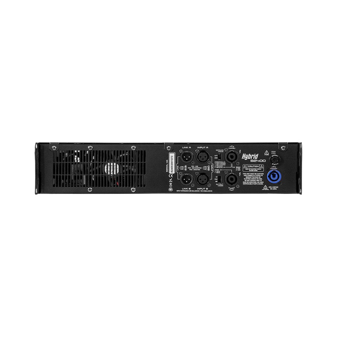 Hybrid B2400MK6 1200W 2-Channel Speaker Amplifier