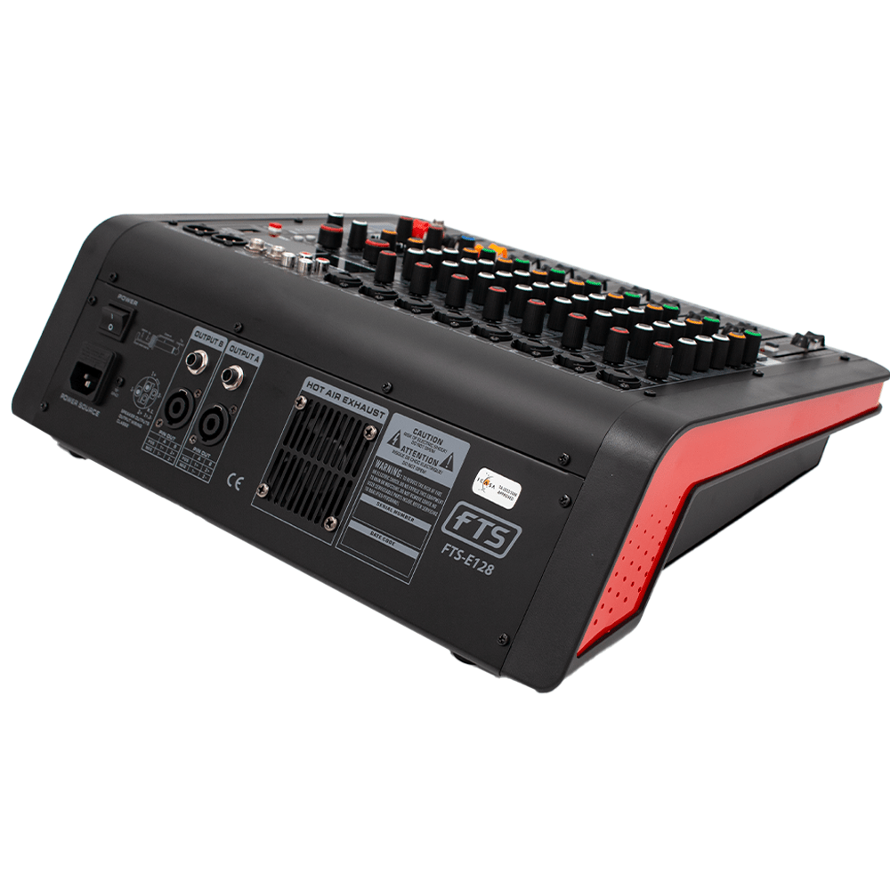 FTS 8 Channel 170W Powered Mixer E128