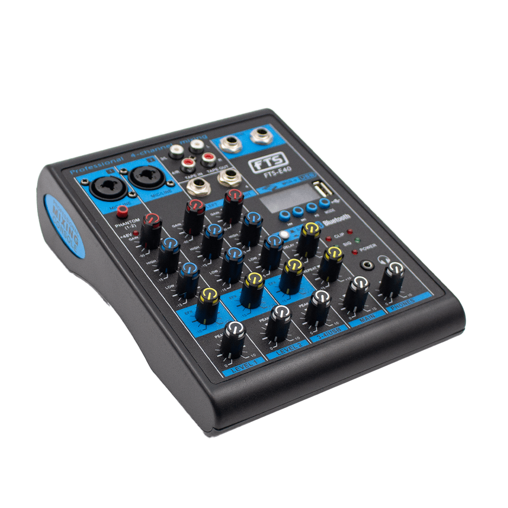 FTS 4-Channel Mixer E40 – Compact Audio Mixing Console