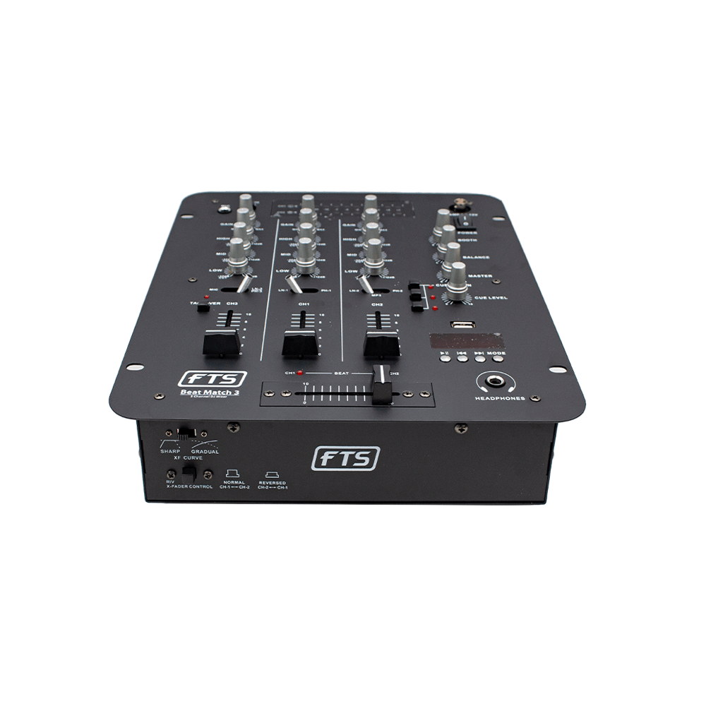 FTS Beat Match 3 3Ch DJ Mixer FTS-DJ626