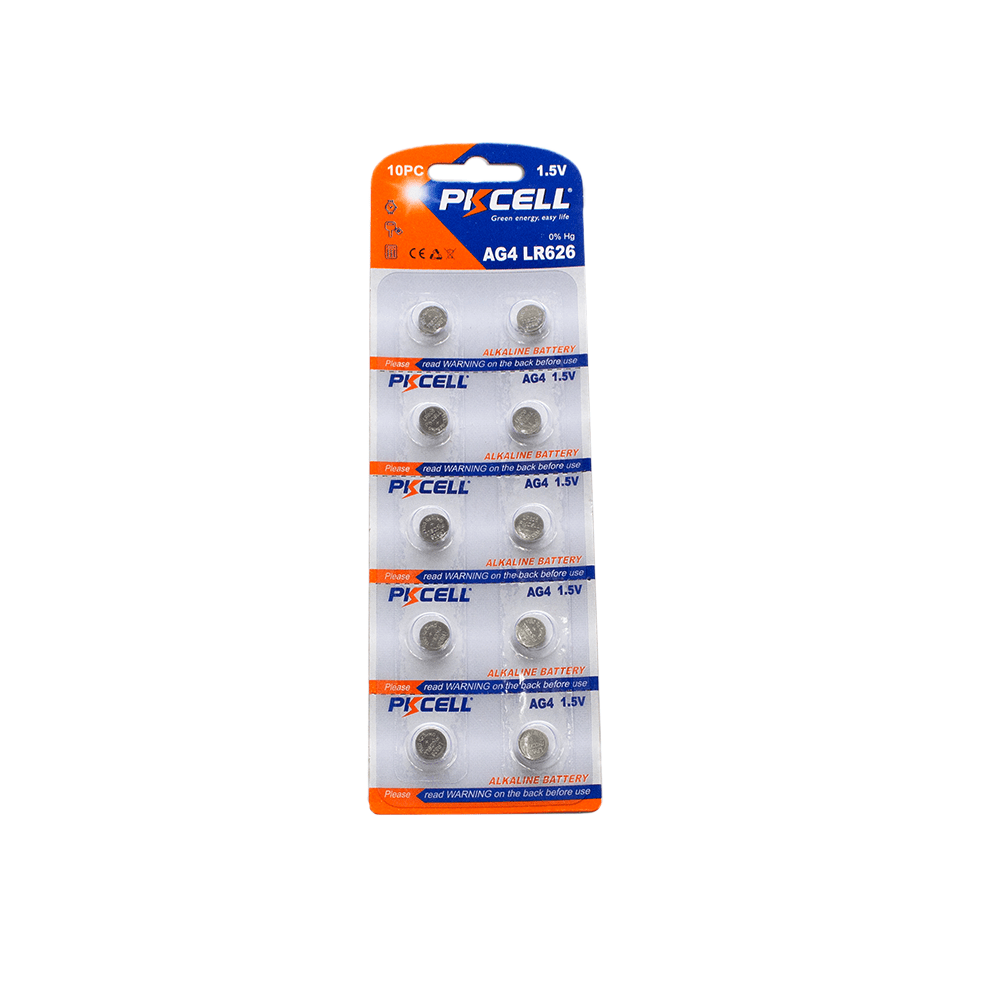 AG4/LR626 (N) 1.5V, 0 Hg, 35mAh Battery
