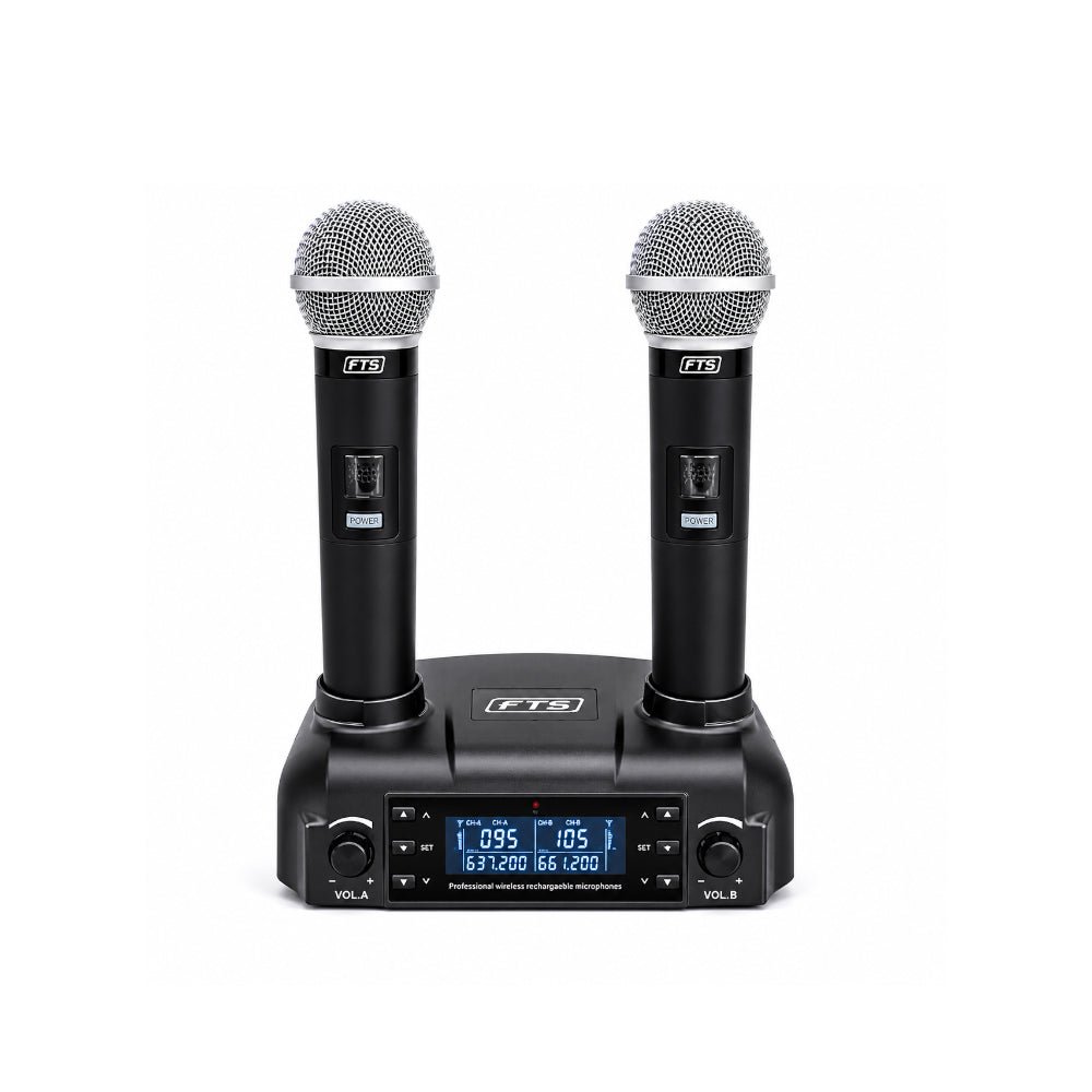 FTS Dual Handheld Wireless Microphones CD02