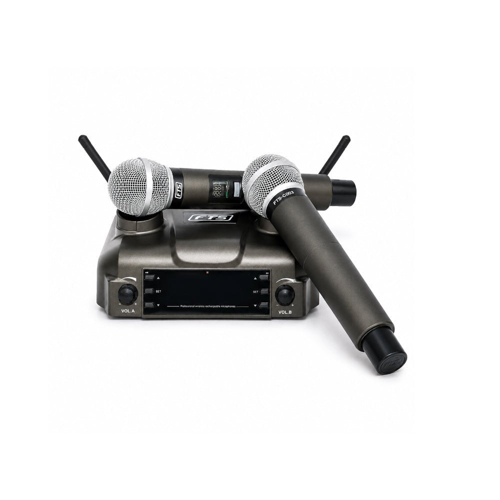 FTS Dual Handheld Wireless Microphones CD02