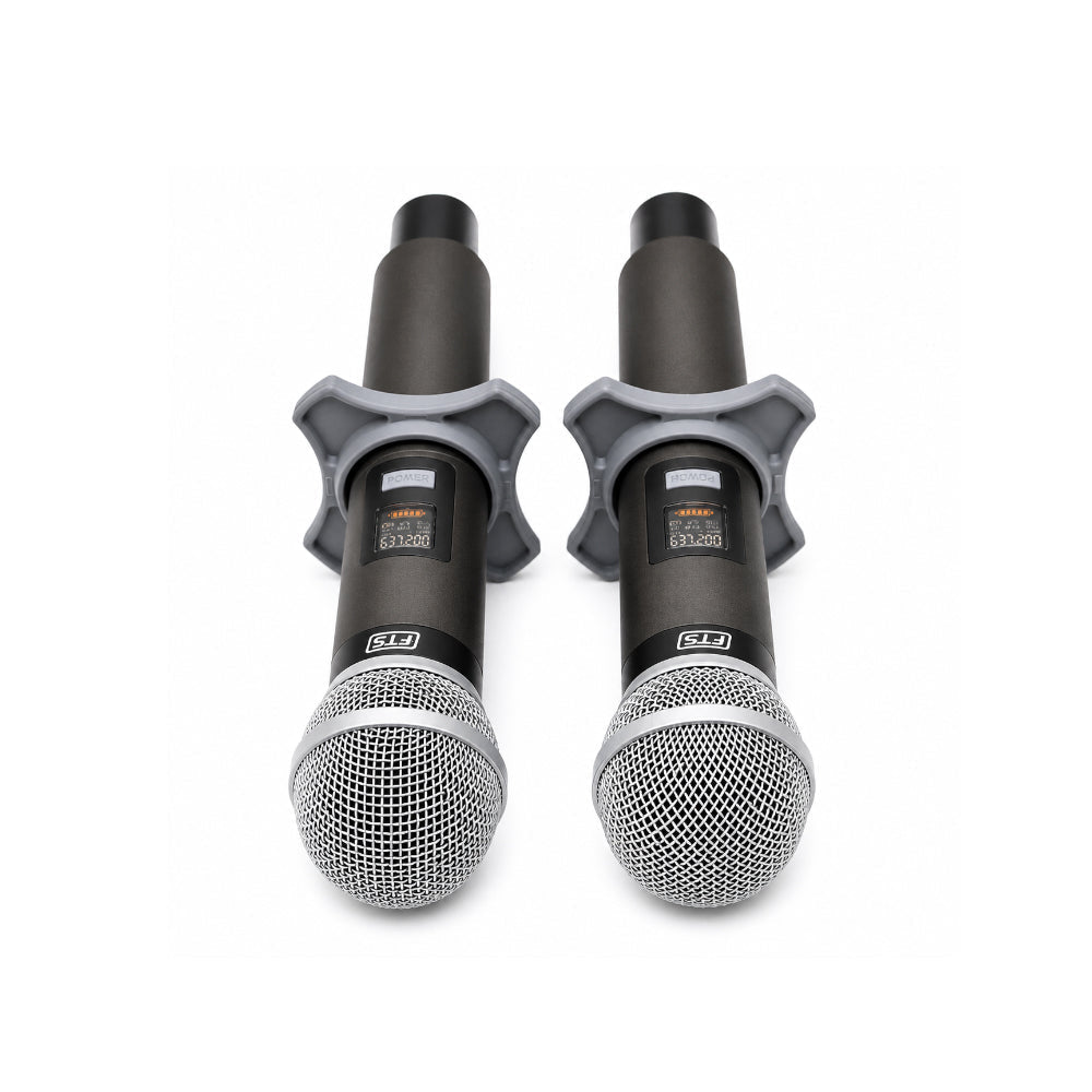 FTS Dual Handheld Wireless Microphones CD02