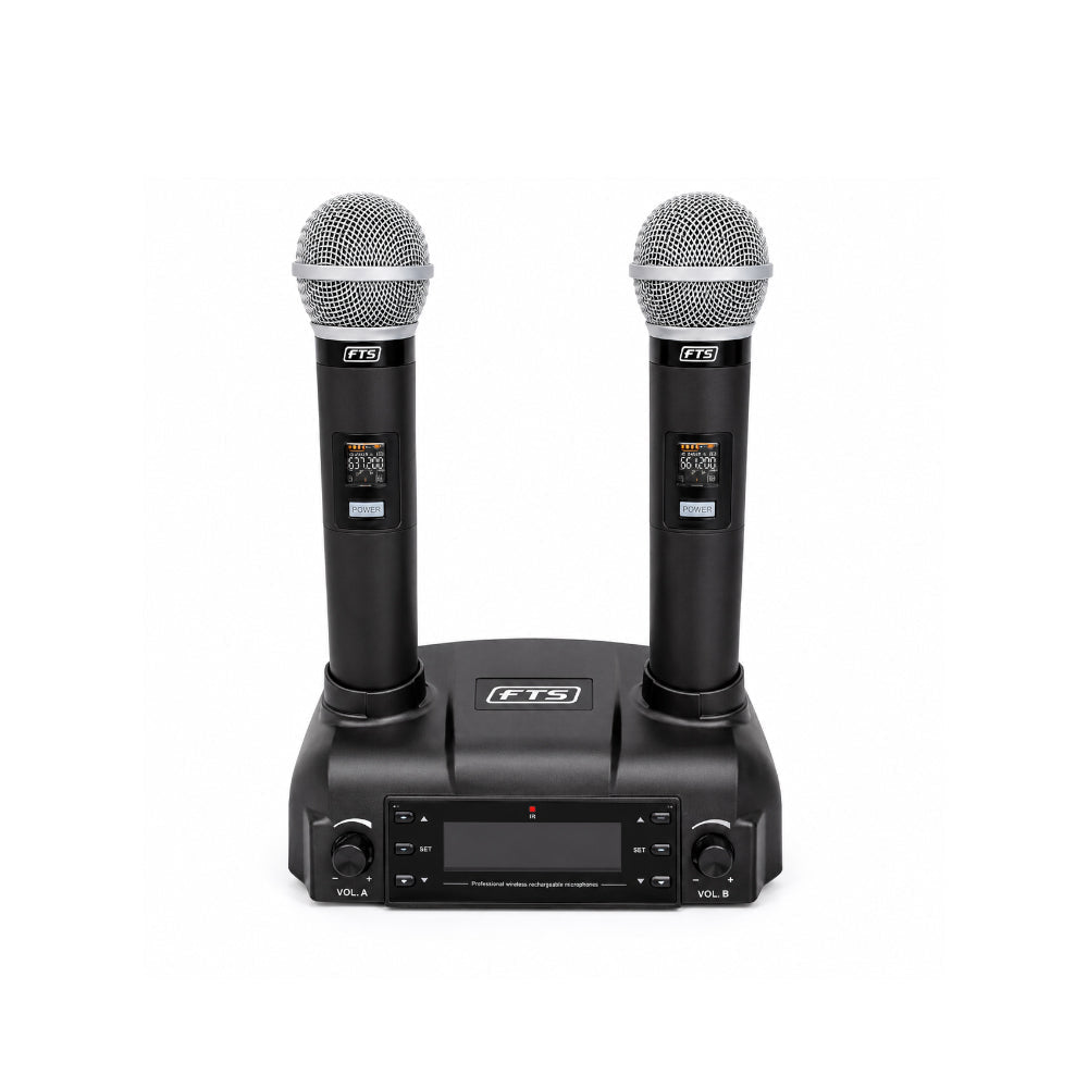 FTS Dual Handheld Wireless Microphones CD02