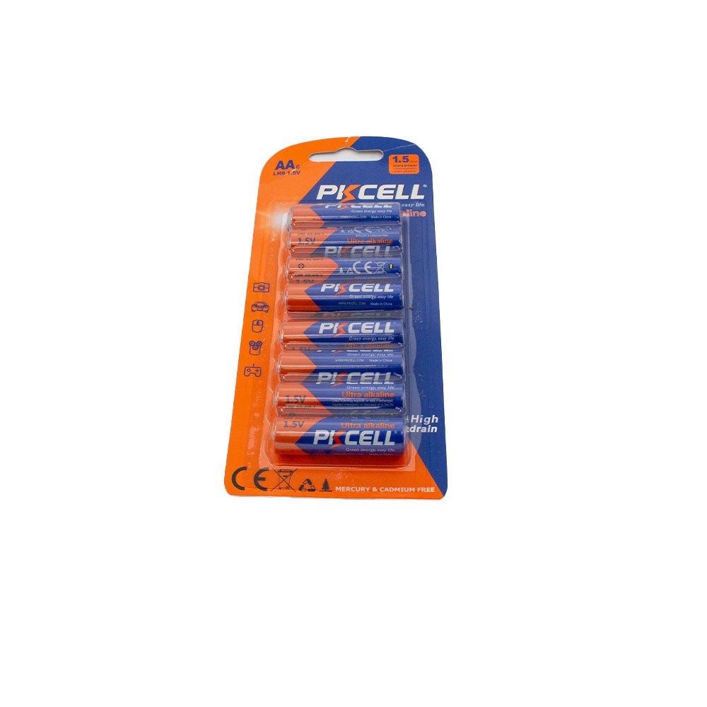 8pc Ultra Alkaline AA Battery 1.5V ,380mins, 0 Hg LR6-8B