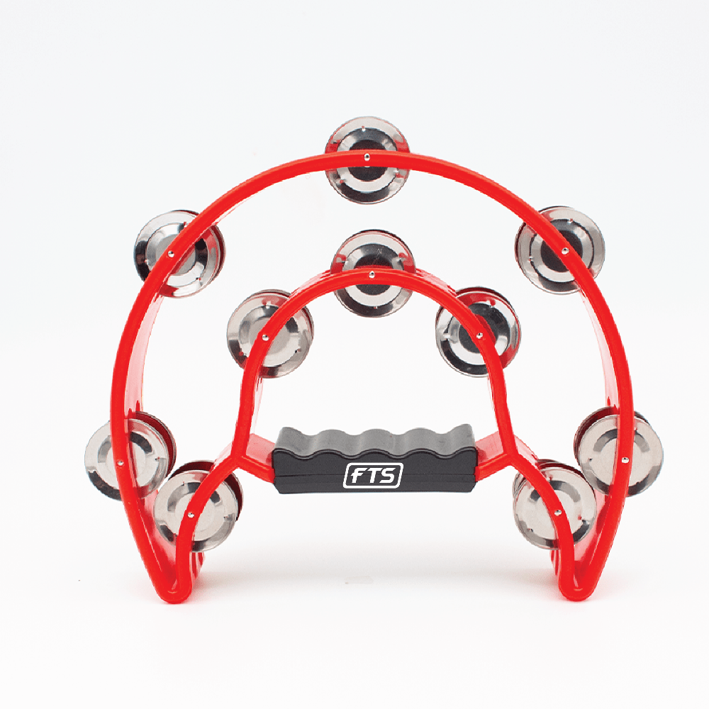 FTS Double Row Tambourine Red FTS-JT-TX9-20 RD