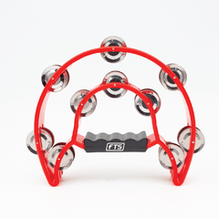 FTS Double Row Tambourine Red FTS-JT-TX9-20 RD