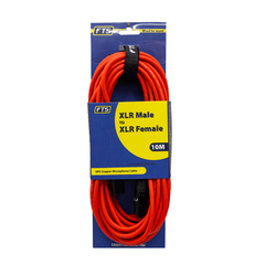 FTS XLR Male -XLR Female Mic Cable TX009+TX012ORANGE/10M