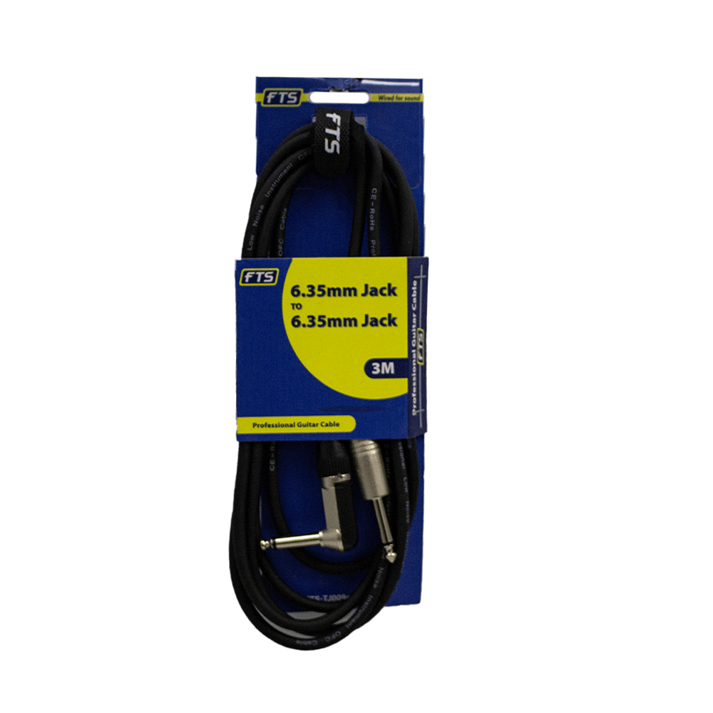 FTS 3M 6.35mm to 6.35mm Guitar Cable TJ003+TJ054