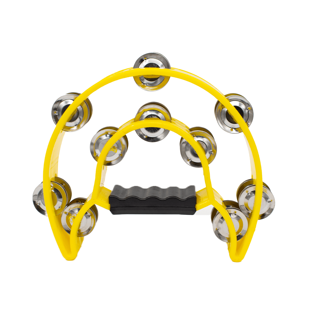 FTS Double Row Tambourine Yellow FTS-JT-TX9-20 YL