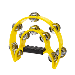 FTS Double Row Tambourine Yellow FTS-JT-TX9-20 YL
