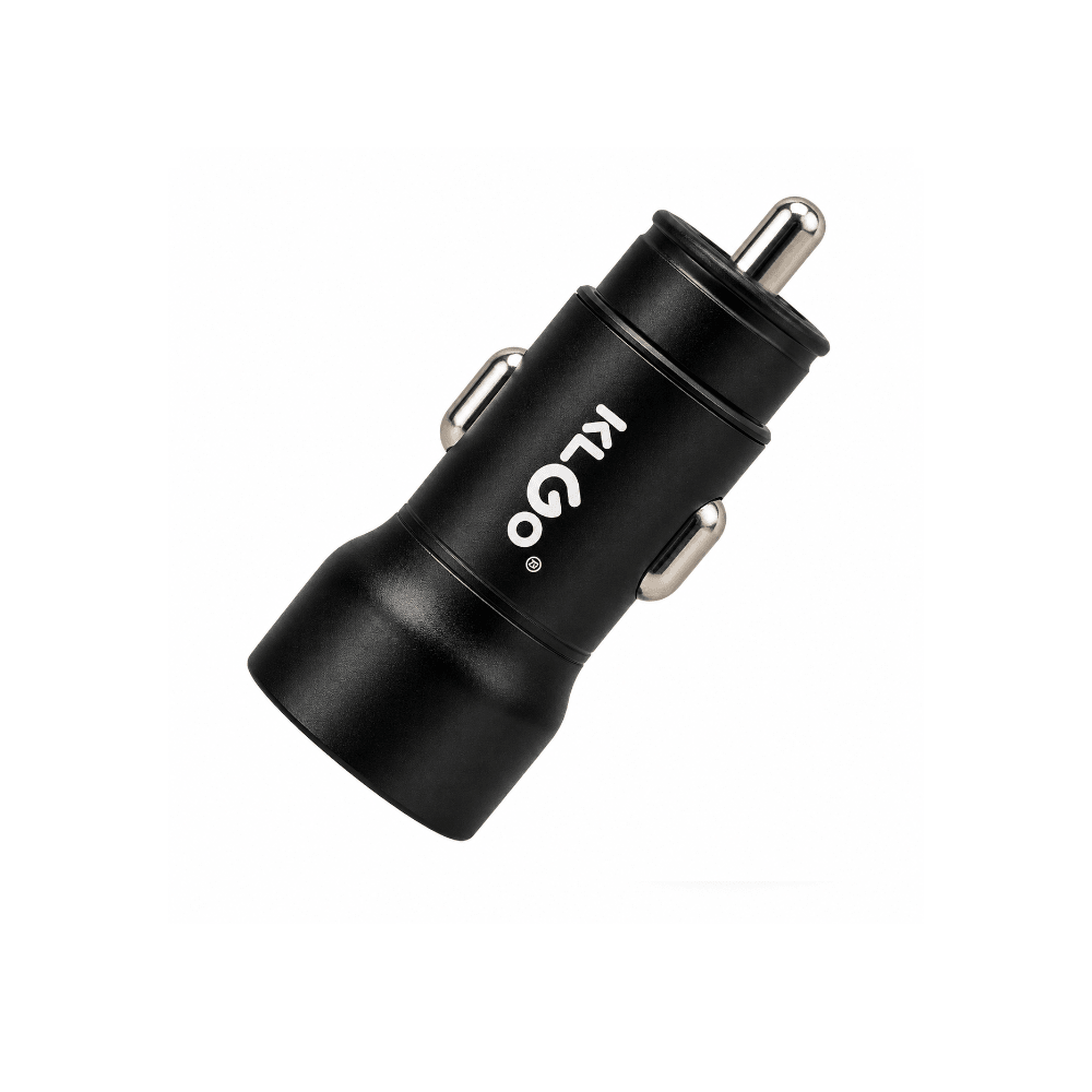 KlGo USB-CPD Car Charger Black TC-02BK