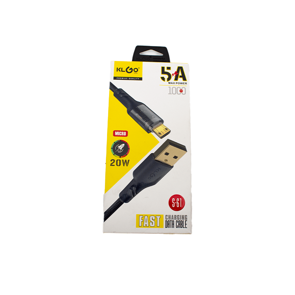 KlGo Android 20W Fast Charging Cable S-61