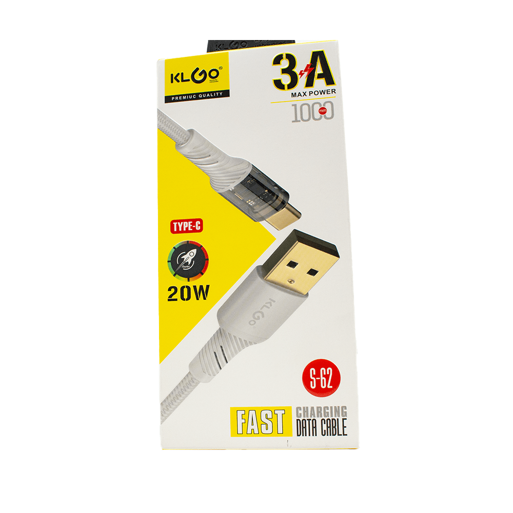 KlGo Type-C 20W Fast Charging Cable S-62