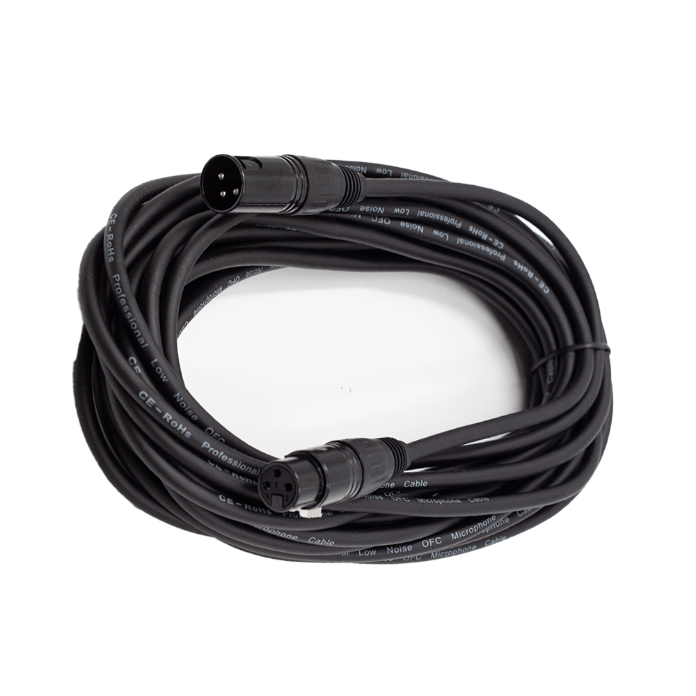 FTS 10M XLR Male -XLR Female Mic Cable TX009+TX012BK