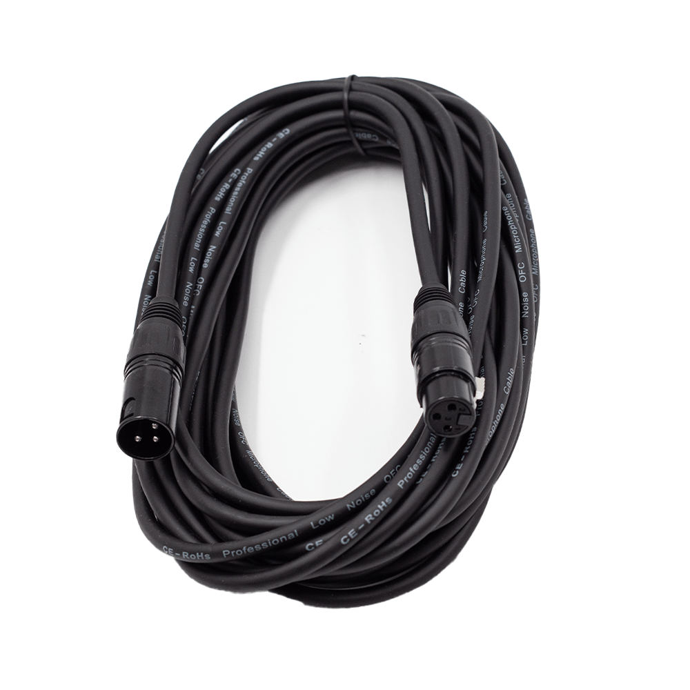 FTS 10M XLR Male -XLR Female Mic Cable TX009+TX012BK