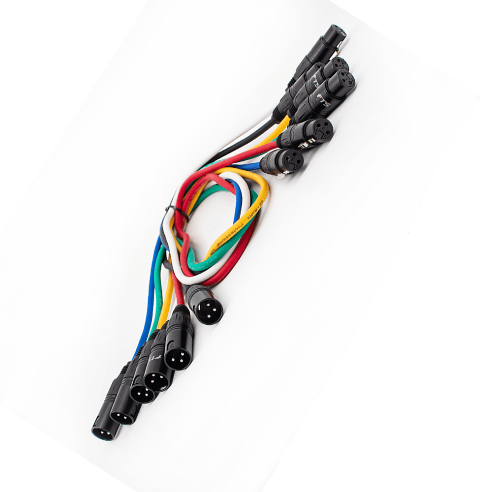 FTS XLR Male To Female Patch Cables 1m FTS-TX009+TX012/1M