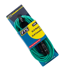 FTST 10M XLR Male -XLR Female Mic Cable Green X009+TX012GR/