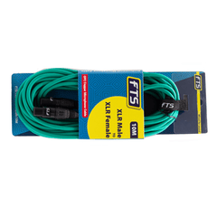 FTST 10M XLR Male -XLR Female Mic Cable Green X009+TX012GR/