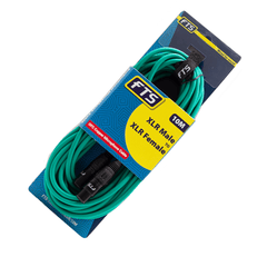 FTST 10M XLR Male -XLR Female Mic Cable Green X009+TX012GR/