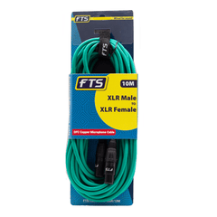 FTST 10M XLR Male -XLR Female Mic Cable Green X009+TX012GR/