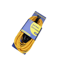 FTS XLR Male -XLR Female Mic Cable Yellow FTS-TX009+TX012YL/10M