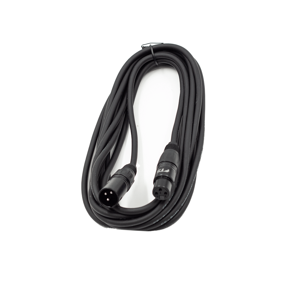 FTS 5M XLR Male XLR Female Mic Cable Black TX009+TX012BK