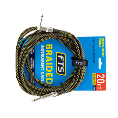 FTS 6M Braid Instrument Cable with Nylon Weave TJ049+TJO73
