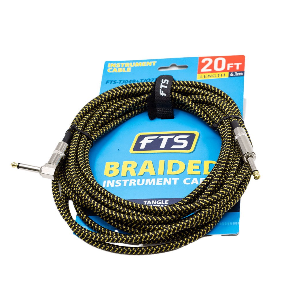 FTS 6M Braid Instrument Cable with Nylon Weave TJ049+TJO73