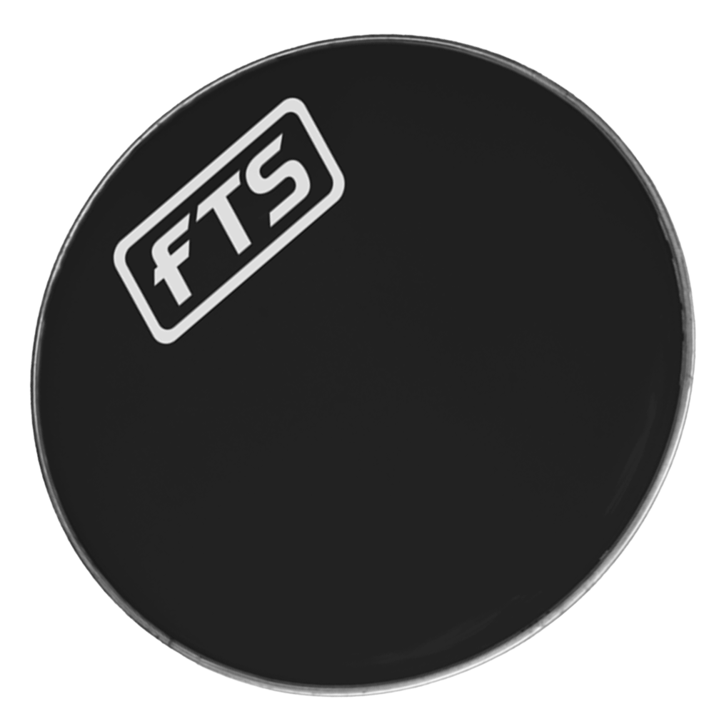 FTS 22'' Black Drum Head 0.25mm (MKI)