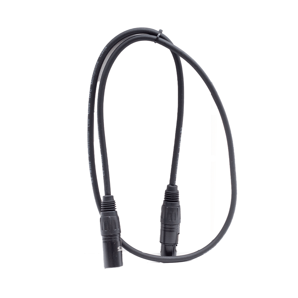 FTS 1M XLR Male XLR Female Mic Cable TX009+TX012BK