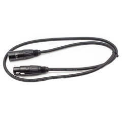 FTS 1M XLR Male XLR Female Mic Cable TX009+TX012BK