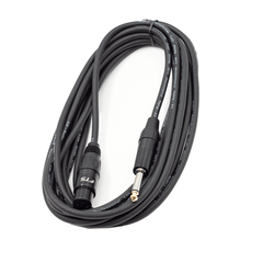 FTS 5M XLR Female to 6.35 Male Mono Jack TX009+TJ013/5M